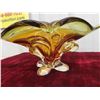 Image 2 : Green and Amber Art Glass 21 1/2'' x 5''
