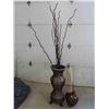 Image 1 : Vases Largest is 32'' High with Curly Willows