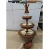 Image 1 : Tiki 3 Tier Monkey Pod and Capiz Shell Server 26'' High
