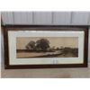 Image 1 : Vintage Framed Picture 40'' x 20 1/2'' 