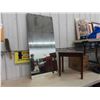 Image 1 : Mirror 22'' x 49'' , Wood Bench