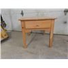 Image 2 : Wood End Table wiith Drawer  22'' x 26'' x 21'' , Bar Stool Seat Height 29''
