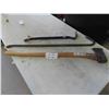 Image 1 : 2 Pry Bars, Wood Handled Axe