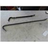 Image 2 : 2 Pry Bars, Wood Handled Axe