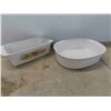 Image 2 : Corningware, Pyrex, Anchor Mixing Bowls, Casseroles, Measuring Cup & More 