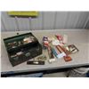 Image 1 : Metal Tackle Box with Lures, Hooks, Fishing Gear (Believe to be) Some Vintage 