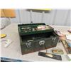 Image 2 : Metal Tackle Box with Lures, Hooks, Fishing Gear (Believe to be) Some Vintage 