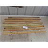 Image 1 : 8 Vintage Wood Yard Sticks with Automobile/Lumber Advertising 