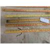 Image 2 : 8 Vintage Wood Yard Sticks with Automobile/Lumber Advertising 