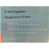 Image 2 : New Old Stock 12 Bin Organizer 33 1/2'' x 10 1/2'' x 30 1/4''