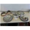 Image 1 : 1955 Fairlane Headlight Surrounds , 5 Chrome Hubcaps