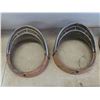 Image 2 : 1955 Fairlane Headlight Surrounds , 5 Chrome Hubcaps