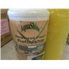 Image 2 : New Old Stock 5 Bottles Aquashire Hardwood Floors Refinisher with Roller , Package 