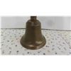 Image 2 : Authentic Brass and Wood School Bell 8'' Tall