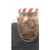 Image 2 : Antique Rare Nutty Club Glass Jar with 17lbs of Pennies