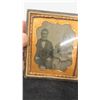 Image 2 : 2 Antique Cased Photographs : 1840s Ambro Type 3 3/4'' x 3 1/4'' , 1860s Tin Type 5'' x 4''