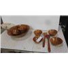 Image 1 : Wood Salad Bowl Set