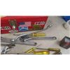 Image 3 : Metal Tool Box Full of Wrenches, Screwdrivers, Crescent Wrenches,  