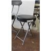 Image 2 : Metal Bistro Chair , 2 Folding Stools 