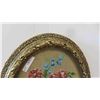 Image 3 : Framed Petit Point Picture 30'' x 22'' , Petit Point Ottoman 8'' x 12'' x 9''