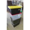 Image 2 : 8 Totes All with Lids 