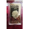Image 2 : 2011 Elizabeth II 100gram .999 Gold PLATED Bar **REPLICA** 