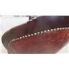 Image 9 : Leather Chair with Carved Wood Work