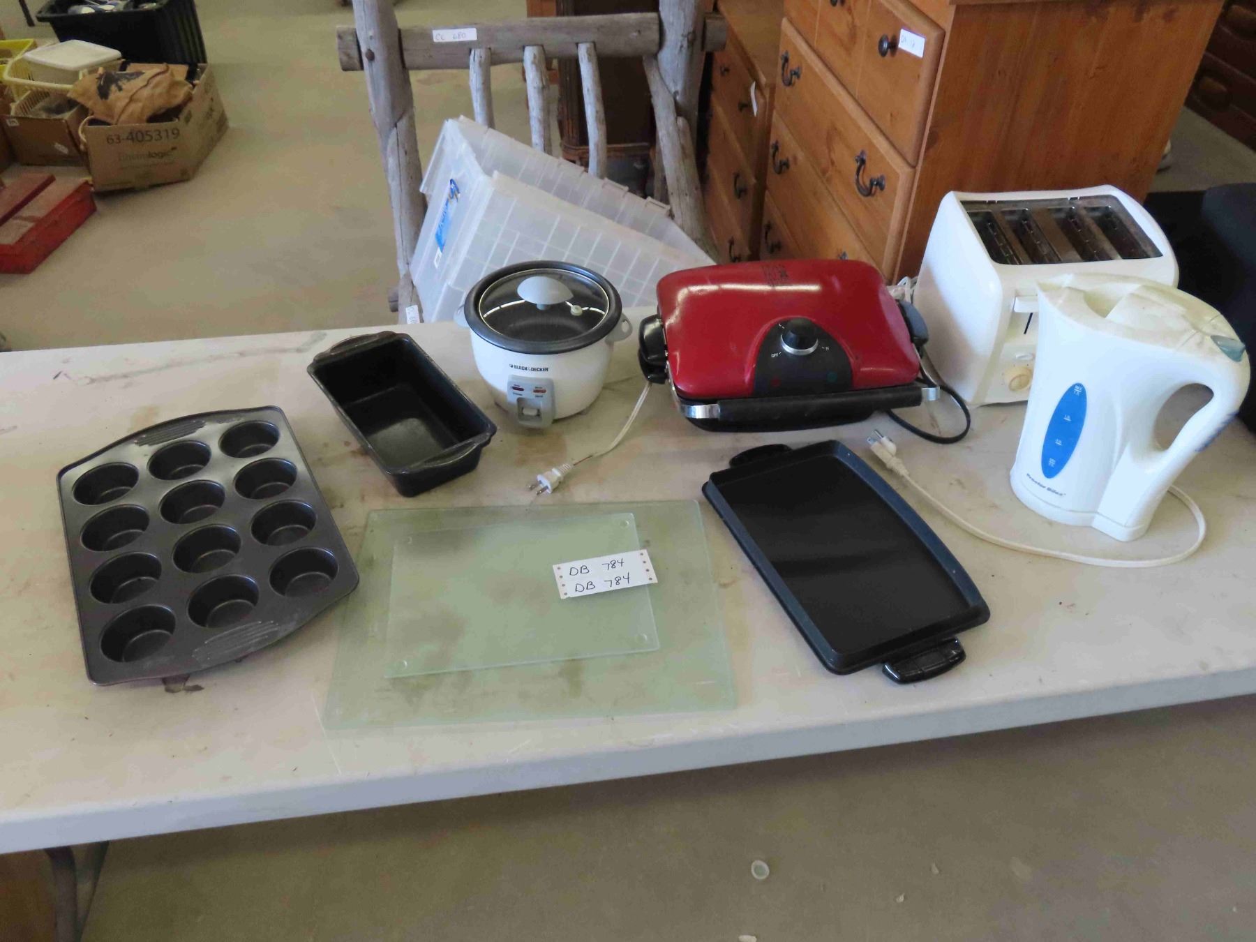 George Foreman Grill, Electric Kettle, Rice Cooker, Toaster, 2 Glass ...