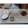 Image 1 : Mixing Bowls, 4 New Old Stock Bar and Grill Plates , Shot Glasses & More 