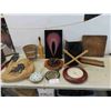 Image 1 : Clocks, Trivots, Burlap Tote Bag, String Art, Knitting Bag, Spoon Rack & More 