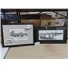 Image 1 : 2 Framed Black and White Pictures by Ron McMurray - Largest Measures