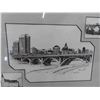 Image 8 : 2 Framed Black and White Pictures by Ron McMurray - Largest Measures