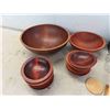Image 2 : Wood Salad Bowls , Nut Bowl, Trivots , Oil/Vinegar Jars & More 