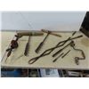 Image 1 : 2 Vintage Drills , 3 Vintage Wood Bits, Extending Grabber 