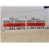 Image 1 : 2 Metal Signs 'Moores Bobcat Service' 24'' x 14'' 