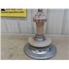 Image 2 : Vintage Stand Up Chrome Ashtray with Clock , Pipe Holder (Damage on Top, See Photos)