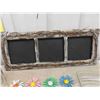 Image 2 : Rustic Picture Frame 27 1/2'' x 11'' , Coasters, 7 Fabric Place Mats , Candles and Holders, 