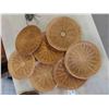 Image 8 : 6 Dinner Mats , Wicker Paper Plate Holders , Wind Chimes , Rustic Shelf & More 