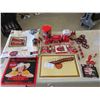 Image 1 : Coca Cola Calender, Watches, Pencils, Openers, Tins, Place Mats , Shower Curtain
