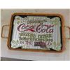 Image 2 : Coca Cola Mirrored Tray , New 16oz Glass Set , Campbell Recipe Card Collection &