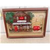 Image 1 : Coca Cola 3D Like Picture Clock 20 1/2'' x 14 1/2'' 
