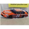 Image 2 : 3 Metal Nascar Signs Largest Measures 27'' x 11 1/4''