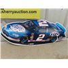 Image 2 : 3 Metal Nascar Signs Largest Measures 28'' x 11 1/2'' 
