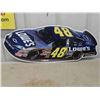 Image 8 : 3 Metal Nascar Signs Largest Measures 28'' x 11 1/2'' 