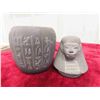 Image 2 : 4 Egyptian Hand Carved Stone Containers for Placement of Ceremonial Mummified 