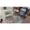 Image 3 : Folding Card Table with 4 Chairs 