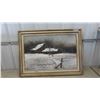 Image 1 : Framed Painting on Canvas 42'' x 30'' 