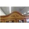 Image 2 : Oak China Cabinet 2 Piece 85'' x 64'' x 17'' 