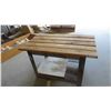 Image 1 : Metal Framed Table 24'' x 22'' x 28'' 
