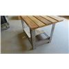 Image 2 : Metal Framed Table 24'' x 22'' x 28'' 
